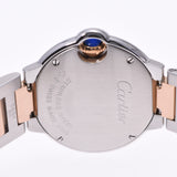CARTIER Cartier Baron Blue SM W6920034 Ladies SS / PG Watch Quartz Pink Shell Dial A Rank Used Ginzo