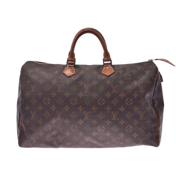 Louis Vuitton Louis Vuitton Monogram Speedy 40 Brown M41522 Unisex Monogram Canvas Handbag BC Rank Used Silgrin