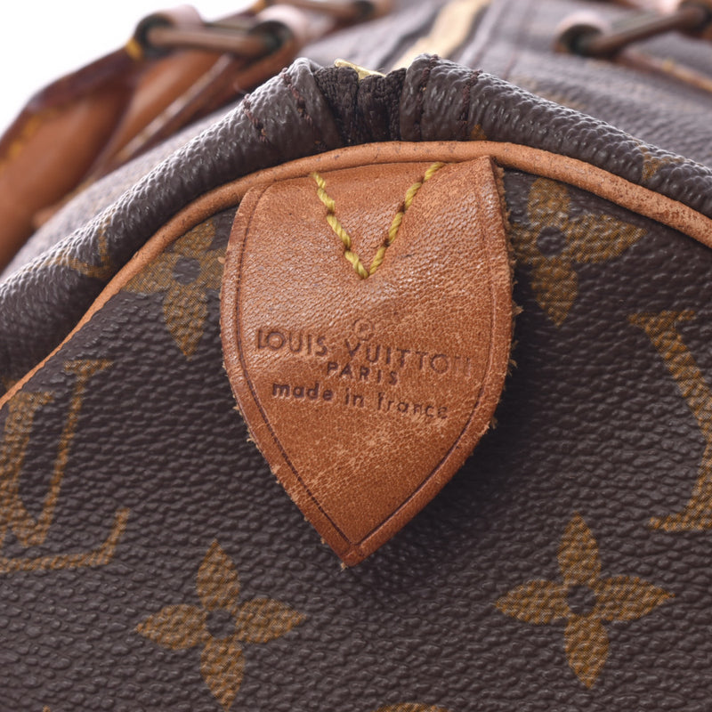 Louis Vuitton Louis Vuitton Monogram Speedy 40棕色M41522男女皆宜的Monogram Canvas手提包BC等级使用Silgrin