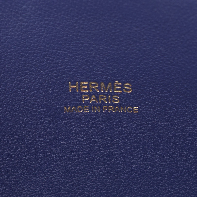 HERMES Hermes, Bolid 27 2WAY bag, Blue Uncle Gold Gold Golden C-Inscription (circa 2018), Ladies Swift Handbag, New Iron, used silverware