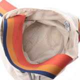 HERMES Hermes cavalier one-shoulder bag beige system unisex canvas body bag B rank used silver