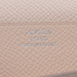 HERMES Hermes Bearns Frekure Silver metal fittings T engraved (around 2015) Unisex Vaux Epson long wallet Shindo used Ginzo