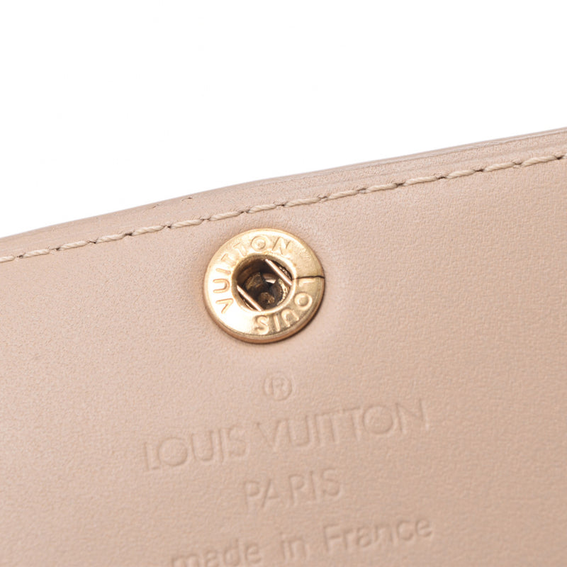 LOUIS VUITTON Verni Radrow零钱包米色M91160女士字母组合Verni硬币盒A级二手Ginzo