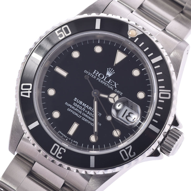 ROLEX ロレックス サブマリーナ 黒ベゼル 16610 メンズ SS 腕時計 自動巻き 黒文字盤 Aランク 中古 銀蔵