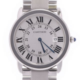 Cartier Cartier Rondo Solo de Cartier LM W6701005 Men's SS Watch Quartz Silver Dealer A-Rank Used Silgrin