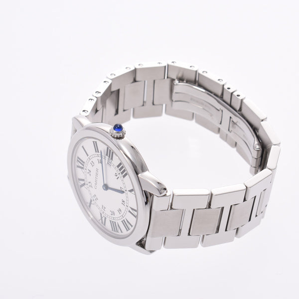 CARTIER Cartier Cartiond Solodo Cartier LM W6701005男装SS手表石英银表盘A位二手银藏