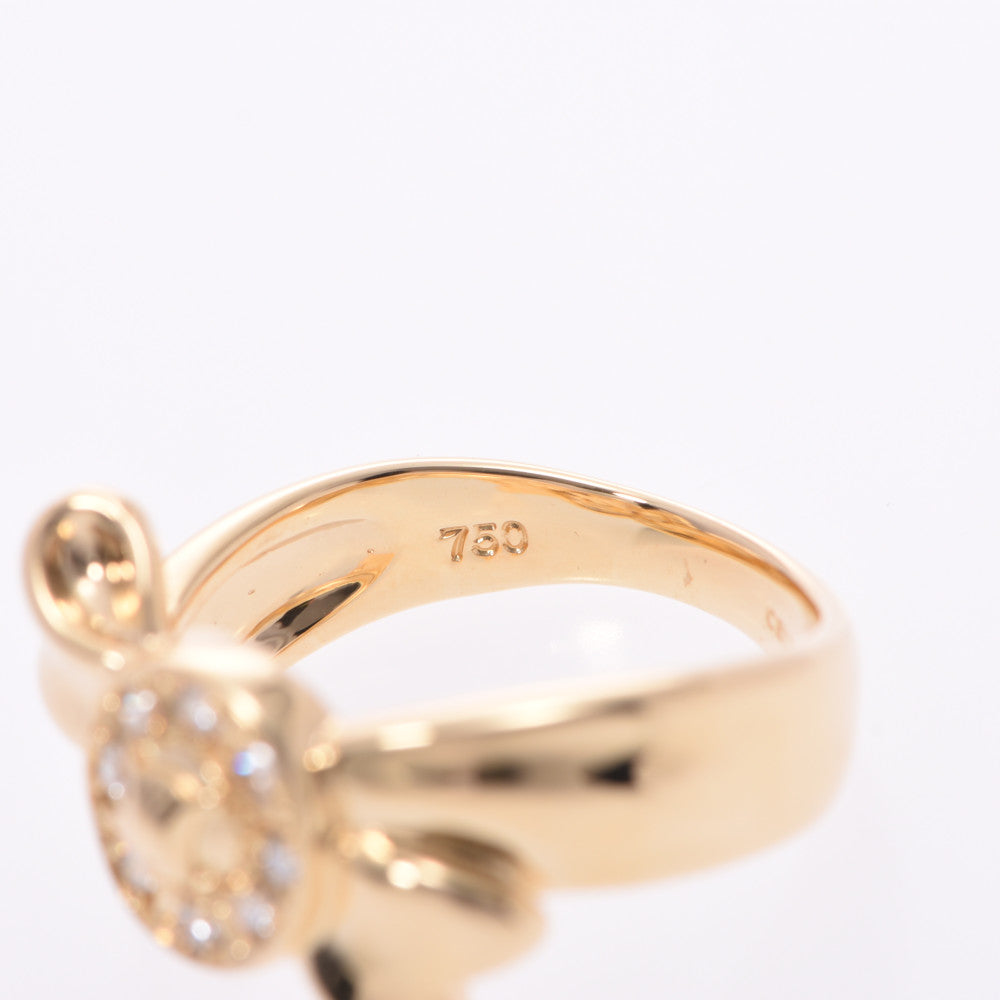 セリーヌリボンモチーフ ダイヤ0.13ct レディース リング・指輪