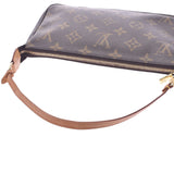 路易威登路易威登会标pochette accessoire美国棕色M51980妇女的会标帆布配件袋B等级使用银
