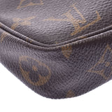 路易威登路易威登会标pochette accessoire美国棕色M51980妇女的会标帆布配件袋B等级使用银