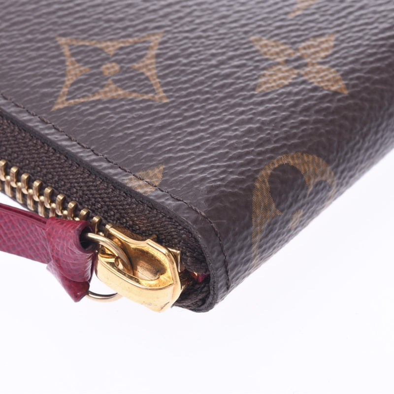 Louis Vuitton Monogram ported forcible Fuchsia m60742 Unisex Monogram canvas Wallet