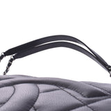 Chanel Maestro chain Tote Black Silver Hardware Womens Soft caviar skin tote bag a