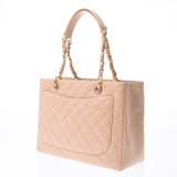 Chanel Maestro GST chain Tote Beige gold plated caviar skin Tote Bag