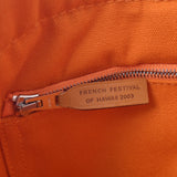 HERMES エルメス ドーヴィルMM 2003年 フレンチフェスティバル限定 オレンジ ユニセックス キャンバス トートバッグ Aランク 中古 銀蔵