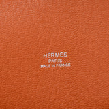 HERMES Hermes Gypsierre 28 Orange Silver Golden Combine R (circa 2014) Unisex Trillon Clement Shoulder Bag A Rank used silverware