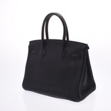 Hermes Birkin bag 30 black silver Plaid Tote Bag