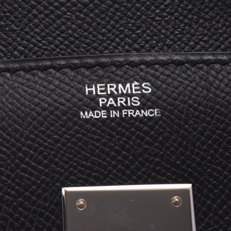 HERMES エルメス バーキン 30 黒 シルバー金具 □L刻印(2008年頃) レディース ヴォーエプソン ハンドバッグ Aランク 中古 銀蔵