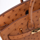 Hermes Birkin bag 35 chestnut gold hardware (I) Unisex