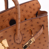 Hermes Birkin bag 35 chestnut gold hardware (I) Unisex