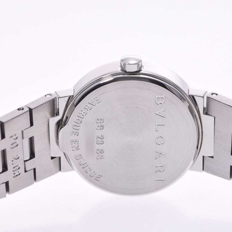 BVLGARI Bvlgari Bvlgari Bvlgari Bvlgari 23 BB23SS ladies SS watch Quartz Black Dial A Rank used silver stock