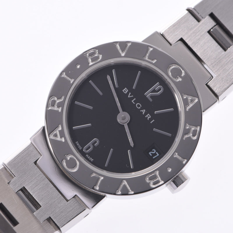 BVLGARI Bvlgari Bvlgari Bvlgari Bvlgari 23 BB23SS ladies SS watch Quartz Black Dial A Rank used silver stock