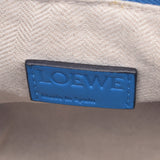 Loewe Loewe Puzzle Bag 2way Bag Blue女性的Curf手提包A-Rank使用Silgrin