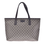 GUCCI Gucci GG Supreme Tote Grey 211137 Ladies PVC /Leather Tote Bag B Rank Used Ginzo