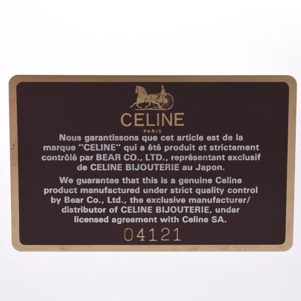CELINE Celine Macadam Diamond 0.015CT 13 Ladies K18YG Ring / Ring A-Rank Used Silgrin