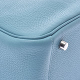 HERMES Hermes Lindy 26 2WAY bag blue sun seal silver metal fittings T engraved (around 2015) Ladies Taurillon Clemence shoulder bag A rank used Ginzo