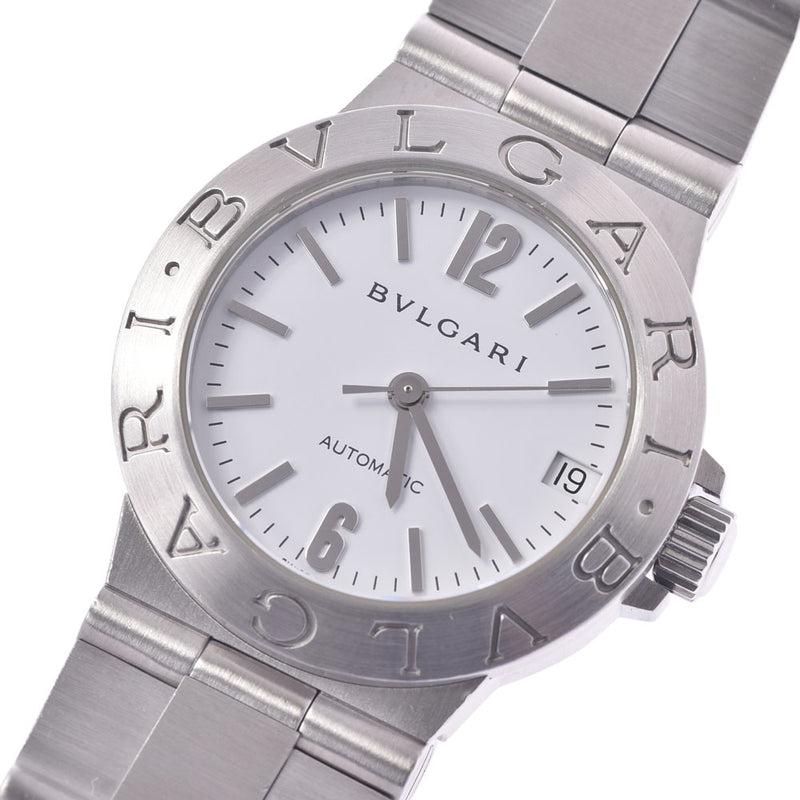 Bvlgari Bulgari Diagono Sports LCV29S女士SS手表自动伤口白色比喻A级使用硅格林