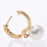 Other Pearl Diamond 0.10/0.10ct Ladies K18YG Earrings A Rank Used Ginzo