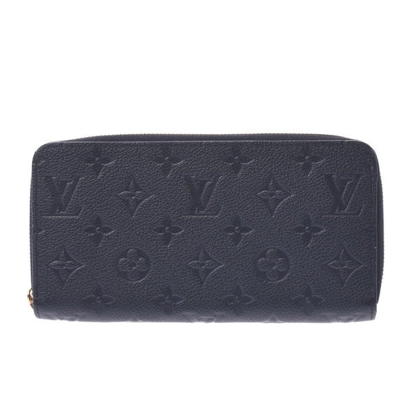 LOUIS VUITTON Ruiviton monogram, amplant, and black wallet noir (black), M61864, length, wallet, wallet, new, used silver.