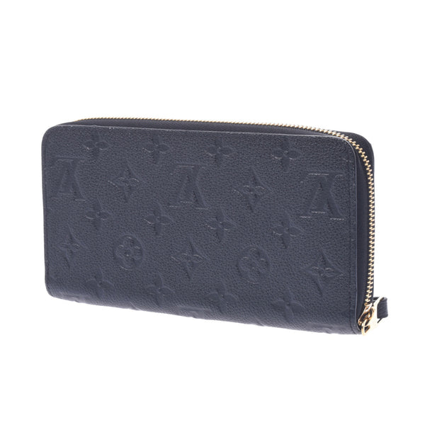 LOUIS VUITTON Ruiviton monogram, amplant, and black wallet noir (black), M61864, length, wallet, wallet, new, used silver.