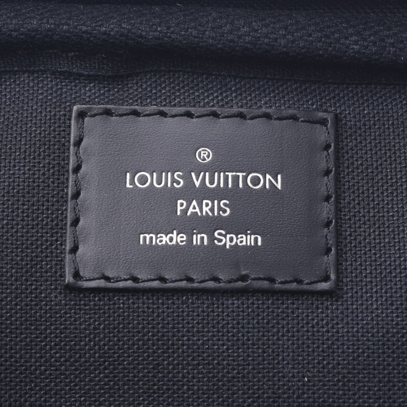LOUIS Vuitton Louis Vuitton Damier graphic fit unbreakable black/grey n41289 men's Damier graphic fit canvas body bag a-rank used silver stock