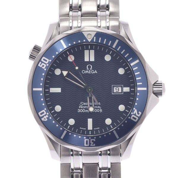 OMEGA Omega Seamaster Pro 300M 2541.80 Men SS Watch Quartz Blue Characters A-Rank Used Silgrin