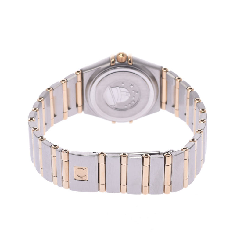 OMEGA Omega Constellation Mini 12P Diamond Bezel Diamond 1360.75 Ladies SS/YG Watch Quartz Shell Dial A Rank Used Ginzo