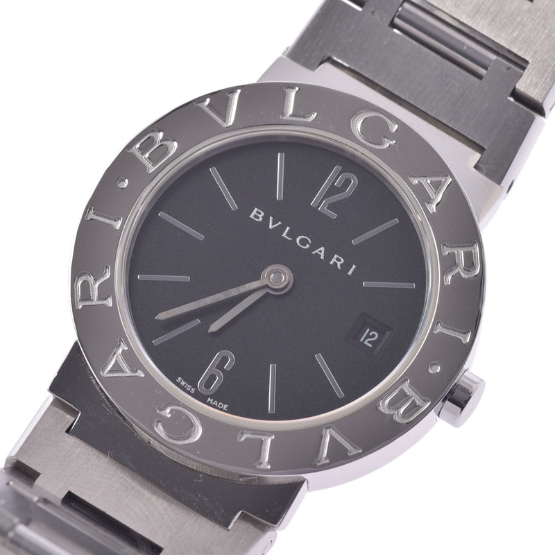 BVLGARI Bvlgari Bvlgari 26 BB26SS Ladies SS Watch Quartz Black Dial A Rank Used Ginzo