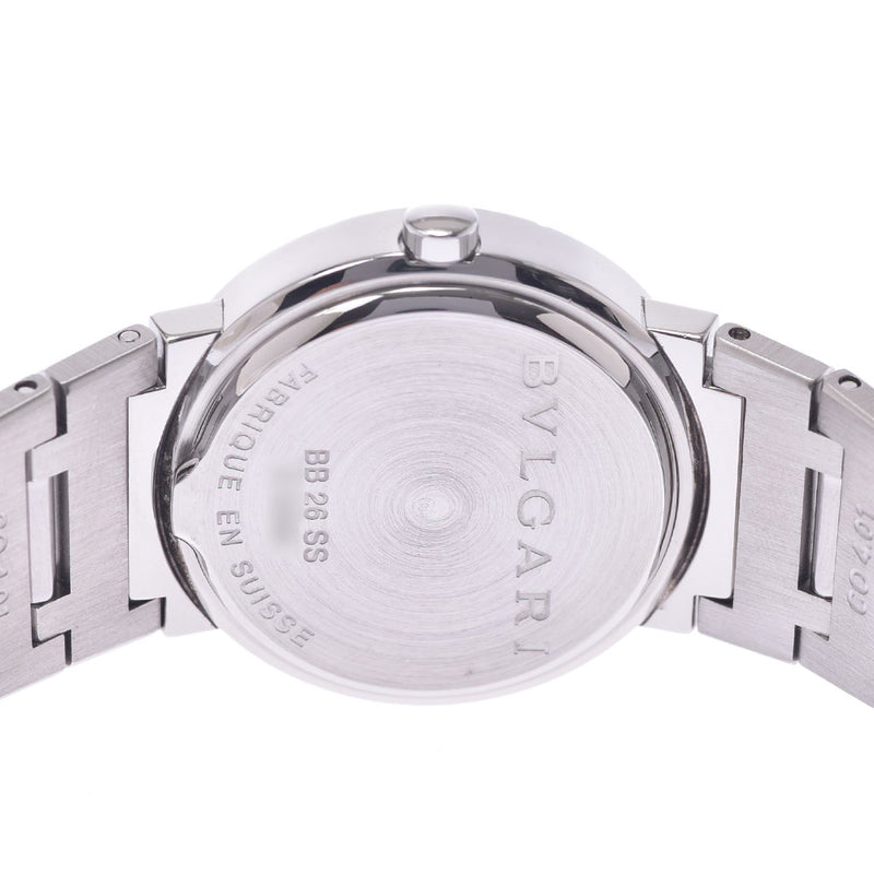 BVLGARI Bvlgari Bvlgari 26 BB26SS Ladies SS Watch Quartz Black Dial A Rank Used Ginzo