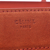 CELINE セリーヌ ラゲージ ファントム オレンジ レディース スエード/レザー ハンドバッグ Bランク 中古 銀蔵