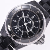 Chanel Chanel J12 33mm old breath H0682 Boys Black Ceramic / SS Watch Quartz Black Table A-Rank Used Silgrin