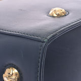 Salvatore Ferragamo Ferragamo Kakura Gold Bracket Women's Curf 2way Bag AB Rank Used Silgrin