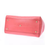 Salvatore Ferragamo Ferragamo Gantini 2way Handbag Salmon Pink Gold Bracket Women's Curf Shoulder Bag AB Rank Used Silgrin