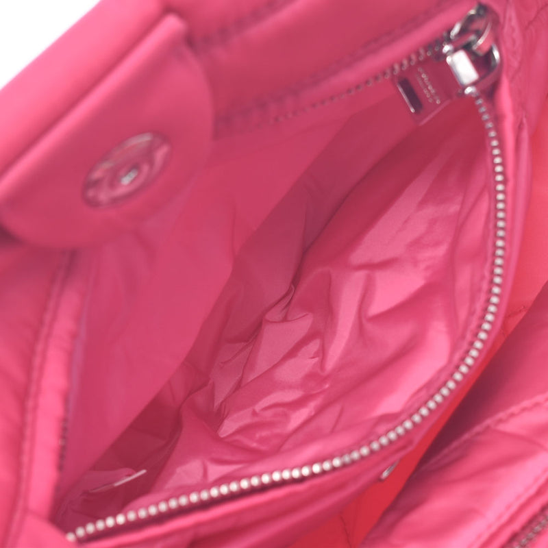 PRADA Prada Bomber 2way Bag Pink Silver Fittings Ladies Nylon Handbag B Rank Used Silgrin