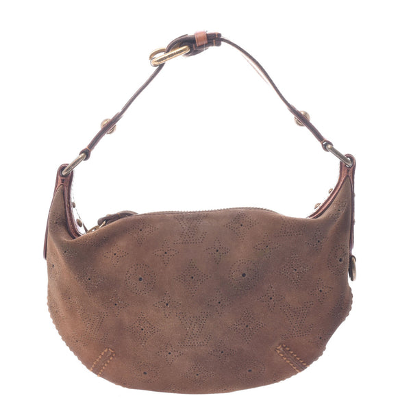 LOUIS VUITTON Louis Vuitton Onata PM Cacao M95123 Ladies Suede / Leather Shoulder Bag B Rank Used Ginzo