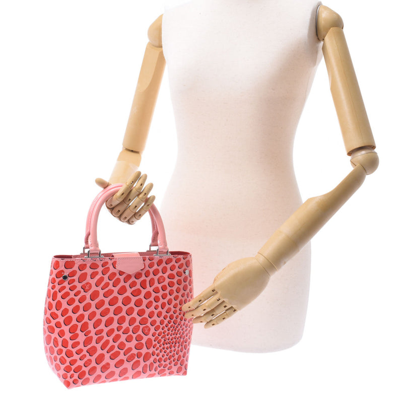 LOUIS VUITTON Louis Vuitton Vernis Jungle Dot Open Tote 2WAY Pink/Red M42032 Ladies Vernis Satchel A Rank Used Ginzo