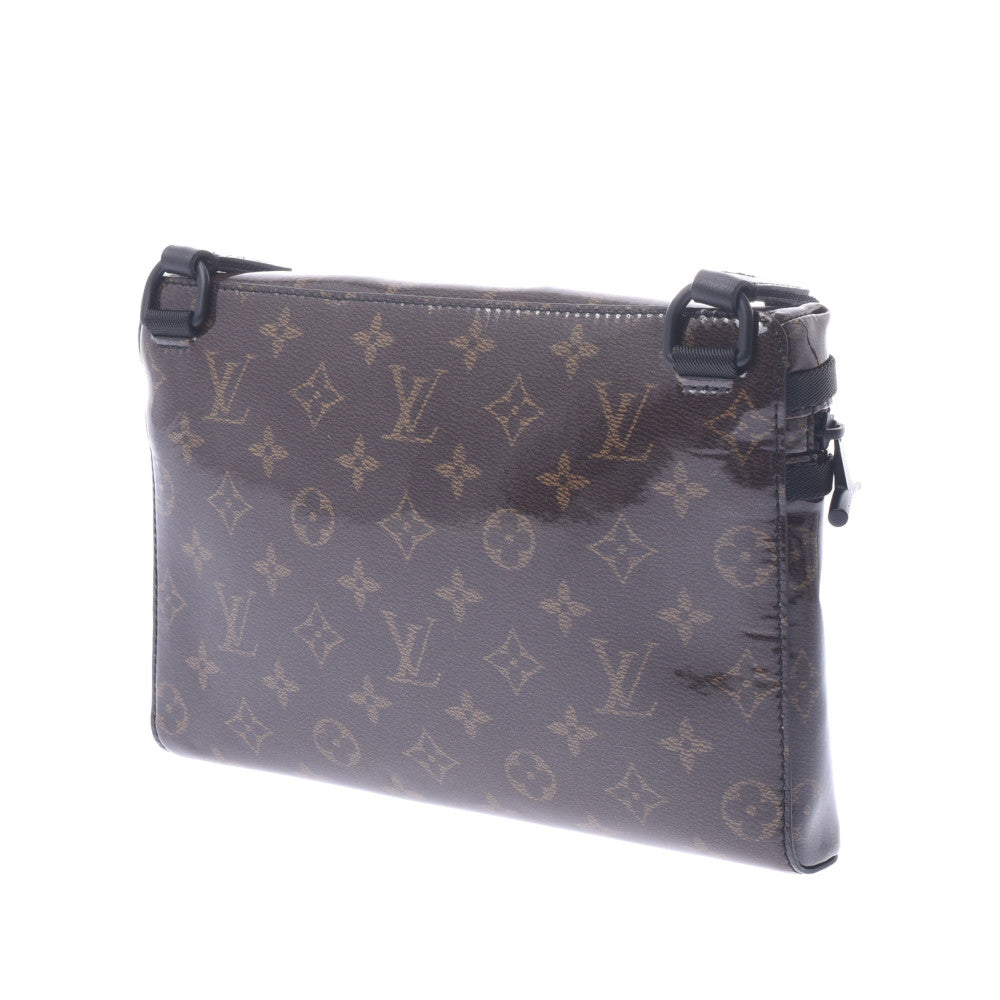 LOUIS VUITTON ルイヴィトン モノグラム グレーズ メッセンジャーPM ブラウン/黒 M43895 メンズ ショルダーバッグ 新同 中古  - ウマ娘