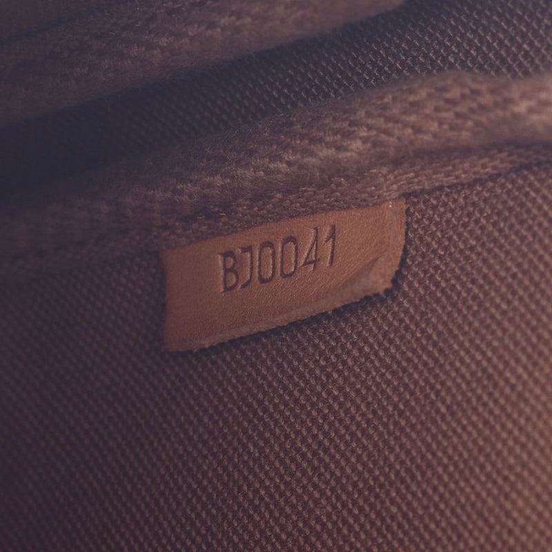 LOUIS VUITTON Monogram Pochette附件棕色M51980女士Monogram帆布附件袋AB等级二手Ginzo