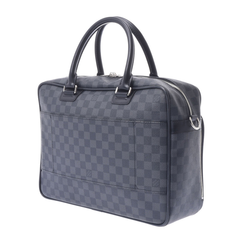 LOUIS VUITTON Louis Vuitton Damier Graffit Ikar 2WAY Bag Black / Gray N23253 Men's Damier Graffit Canvas Business Bag A Rank Used Ginzo