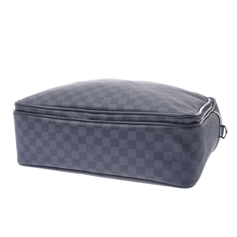 LOUIS VUITTON Louis Vuitton Damier Graffit Ikar 2WAY Bag Black / Gray N23253 Men's Damier Graffit Canvas Business Bag A Rank Used Ginzo