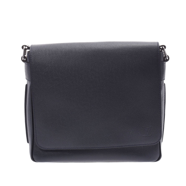 LOUIS VUITTON Louis Vuitton Taiga Roman PM Boreal M32699 Men's Leather Shoulder Bag AB Rank Used Ginzo