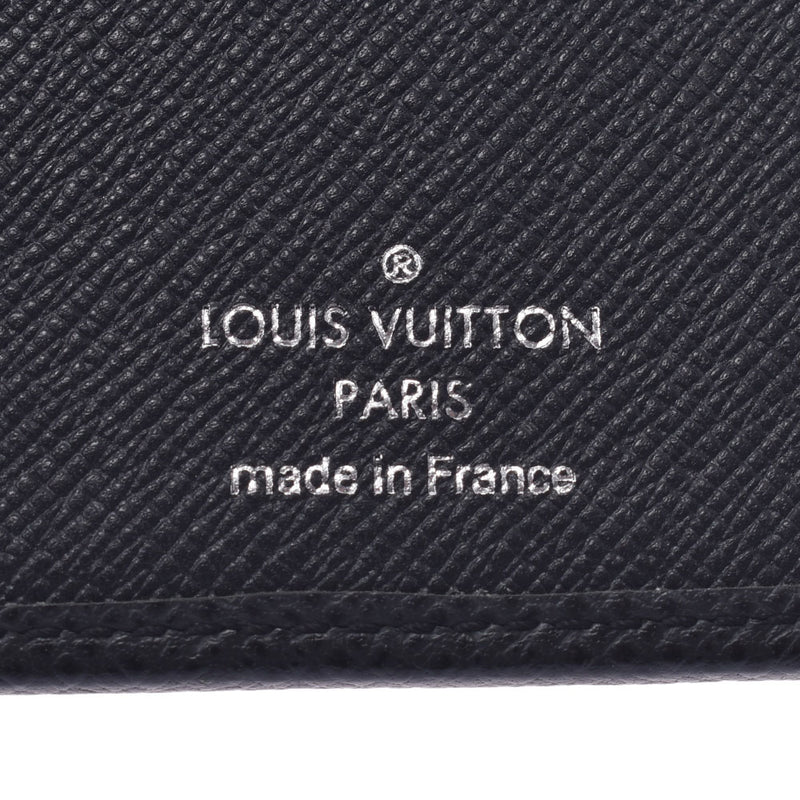 LOUIS VUITTON Louis Vuitton Taiga Portofeuil Brothers Aldwards (Black) M32572 Men's Leather Wallet B Rank Used Ginzo